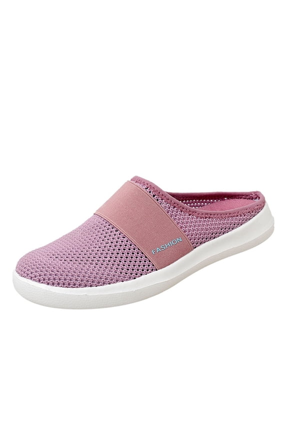 50% Off Clear! asdoklhq Casual Shoes for Women, Women's Shoes Breathable Slip-on Mesh Outdoor Leisure Casual Sneakers
