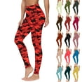 thumbnail image 1 of 50% Off Lenago Women Fashion Casual Camouflage Print High-Waist Pocket Mesh Leggings Yoga Pants Gift for Women Multicolor M, 1 of 6