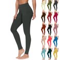 thumbnail image 1 of 50% Off Lenago Women Fashion Casual Solid Color High-Waist Pocket Mesh Leggings Yoga Pants Gift for Women Gray S, 1 of 6