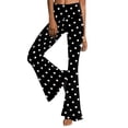 thumbnail image 1 of 50% Off Lenago Women's Leggings Casual Slim High Elastic Waist Solid Color Sports Yoga Flare Workout Pants Gift for Women, 1 of 6