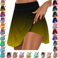 thumbnail image 1 of 50% Off Clearance Lenago Women's Summer Pleated Tennis Skirts Athletic Stretchy Short Yoga Fake Two Piece Trouser Skirt Shorts Gift for Women, 1 of 5