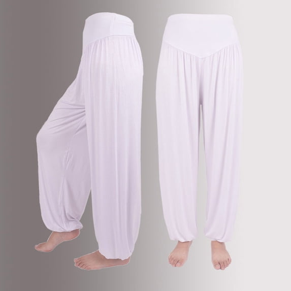 50% Off Lenago Womens Elastic Loose Casual Cotton Soft Yoga Sports Dance Harem Pants Gift for Women