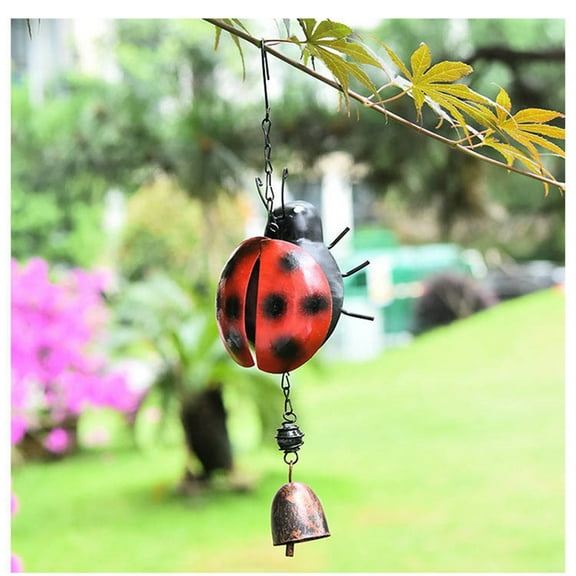 Metal Bee Wind Chimes Memorial Wind Chimes Metal Crafts Painted Decorative Creative Pendants