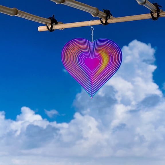 50% Off Clearance! Wind Chimes For Outside Unique Round Stainless Steel Three-dimensional Rotating Indoor And Outdoor Wind Chimes