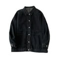 thumbnail image 1 of 50% Off Clearance Women's Denim Jackets Women's Workwear Denim Jacket Women's Long Sleeve Retro Coat Loose Jacket, 1 of 3