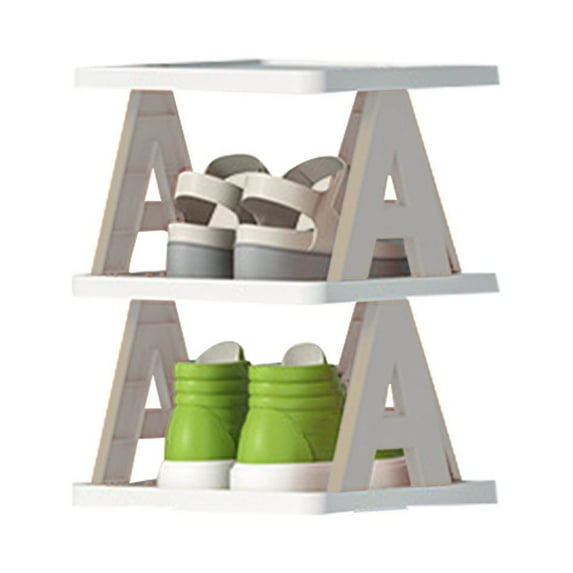 50% Off Multi-layer Letter Shoe Rack, Small Shoe Cabinet For Household Doorstep Balcony, And Economical Folding Shoe Rack For Student Dormitories