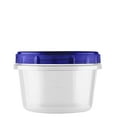 thumbnail image 1 of [50 PACK] 16 oz Twist Top Storage Deli Containers - Airtight Reusable Plastic Food Storage Canisters with Twist & Seal Lids, Leak-Proof - Meal Prep, Lunch, Togo, Stackable, BPA-Free Snack Containers, 1 of 7