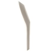 [50 PACK] Disposable Dining Asian Soup Spoons - White Plastic Chinese Soup Spoons for Ramen, Pho, Clear, Appetizer, 4.5 x 1.2 Inches by EcoQuality
