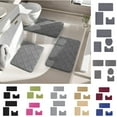 thumbnail image 1 of PALIFEUR Bathroom Rugs Sets 3 Piece Luxury Bathroom Rugs Extra Soft Non Slip Quicker Dry Toilet Rug Comfortable Shower Mat for Home Hotel, 1 of 9
