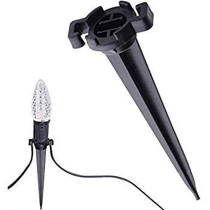 50 PC C7 & C9 Light Stake Universal Outdoor, Holiday Lighting Outlet