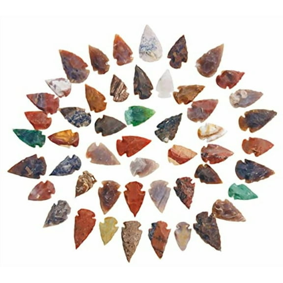 50 PC Lot Flint Arrowhead OH Collection Project Spear DIY Points arrowheads$$Home Decor, Kitchen, & Other