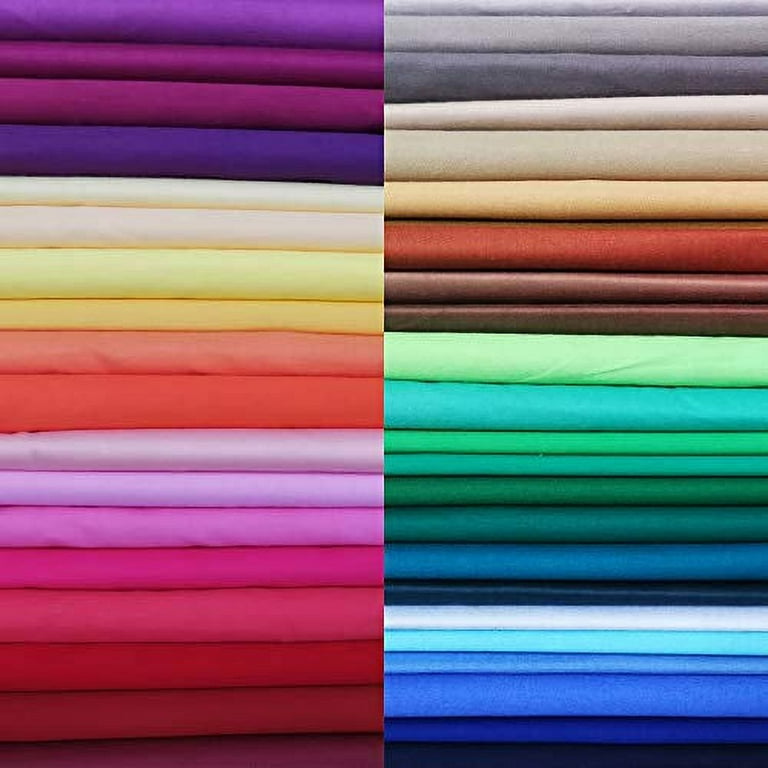 50 PCS 10 x 10 Precut Multi-Colors Cotton Fabric Squares Fabric Bundles  for Sewing & Quilting Beginners 