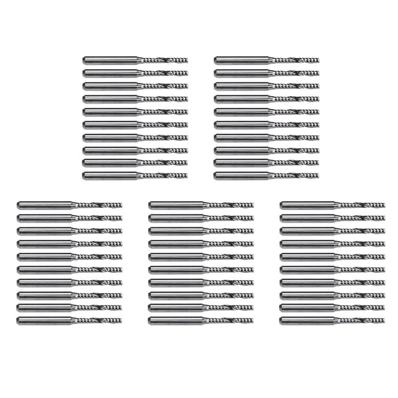 50 PCS 2mm X 15mm Carbide Single Flute End Mill Router Bit for Engraving Machine
