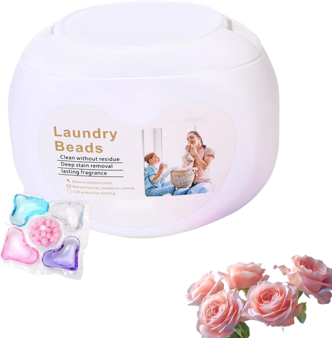 50 PCS 7-in-1 Laundry Condensed Beads, Deep Cleaning Detergent Pod with ...