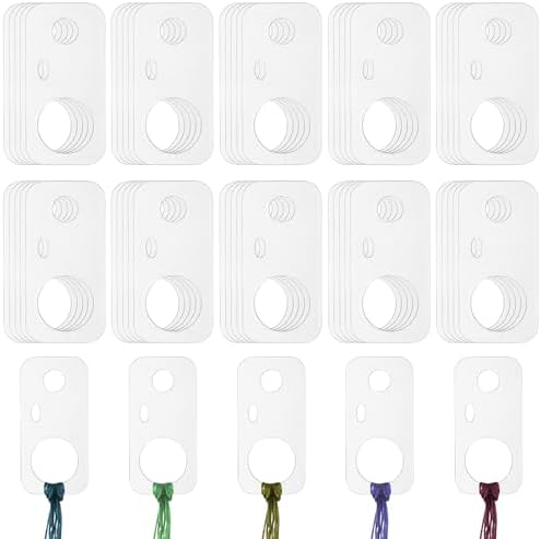50 PCS Acrylic Embroidery Floss Drop, Clear Embroidery Thread Organizer ...