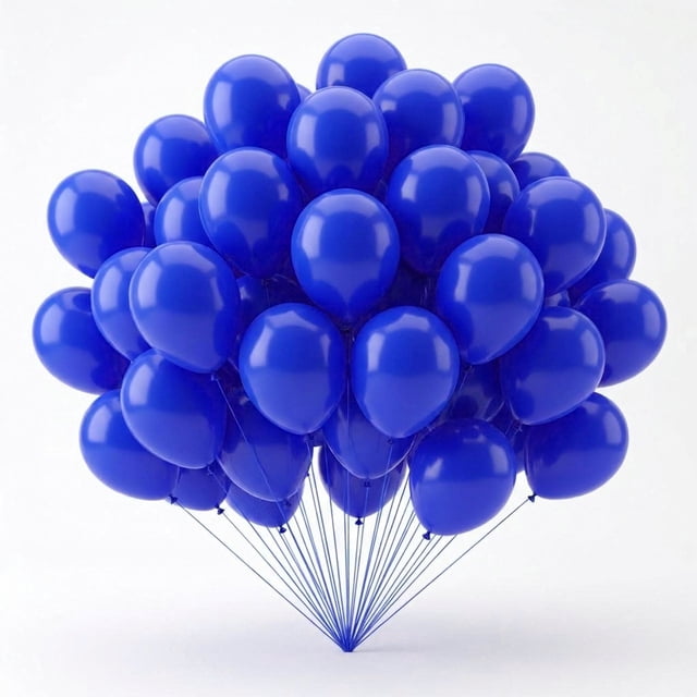 50 PCS Blue Latex Balloons 12 INCH Birthday Party Balloons - Walmart ...