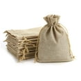 thumbnail image 1 of 50 PCS Burlap Bags, Small Drawstring Bags 4x6 Inch Rustic Gift Bag Bulk Pack, Small Christmas Advent Gift Bags, Holiday Gift Wrap Bags, Wedding Party Favors, Jewelry and Treat Pouches, Brown, 1 of 7