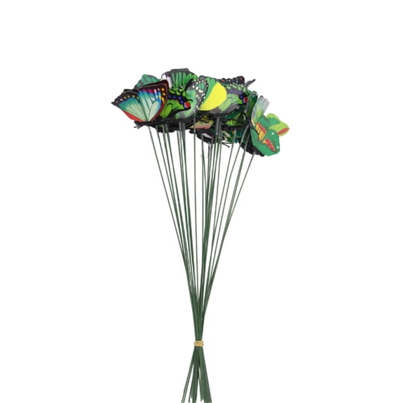 50 PCS Colorful Butterfly Garden Stakes, 9.84 inch Waterproof Butterfly Decorations, Outdoor Decorative Garden Stakes for Yard, Patio, Flower Beds