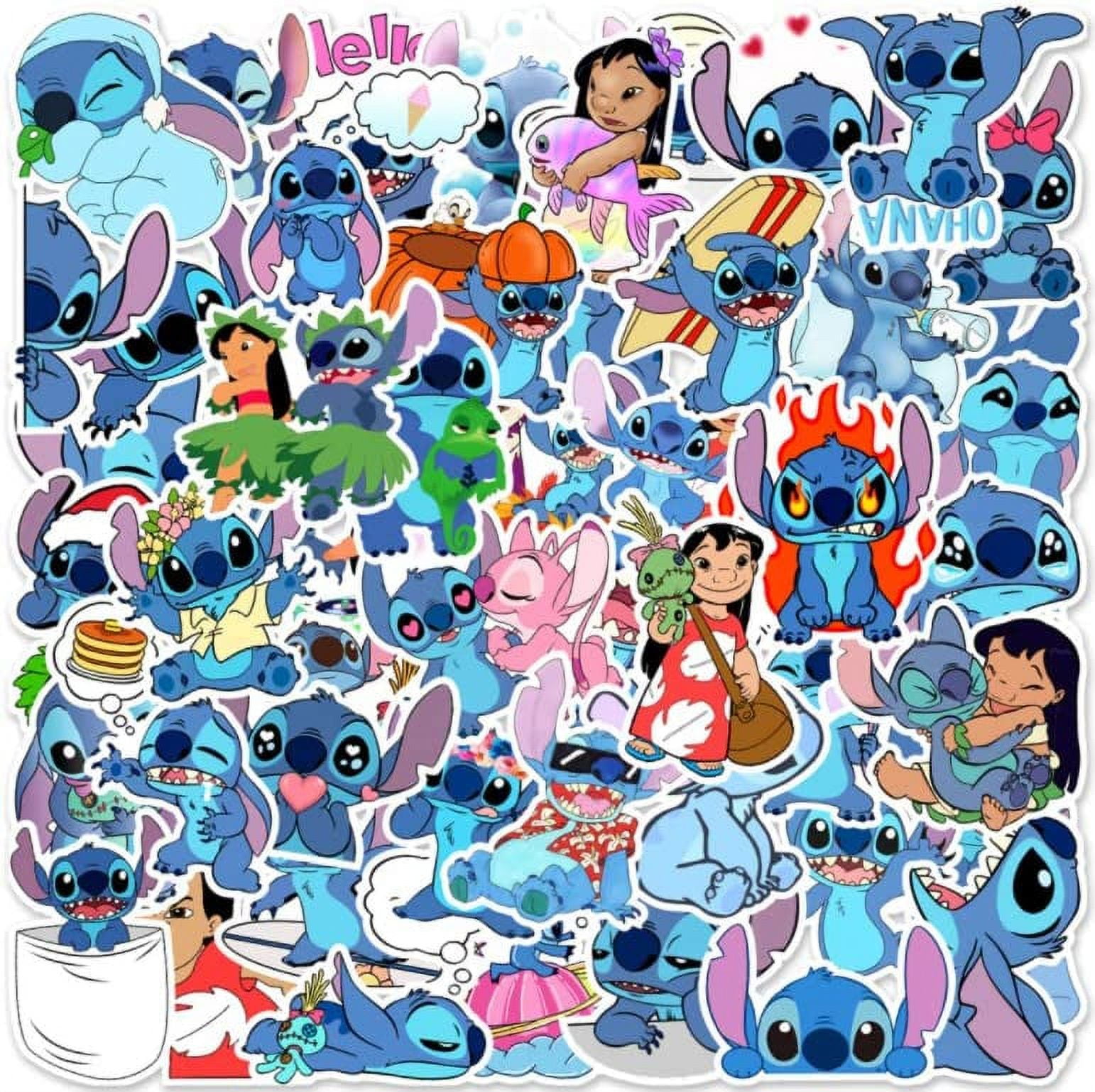 50pcs Lilo Stitch Sticker, Disne Cartoon Stitch Decal Gifts for Kids,  Waterproof Vinyl Stickers for Teen Adult Water Bottle Laptop Bike  Skateboard