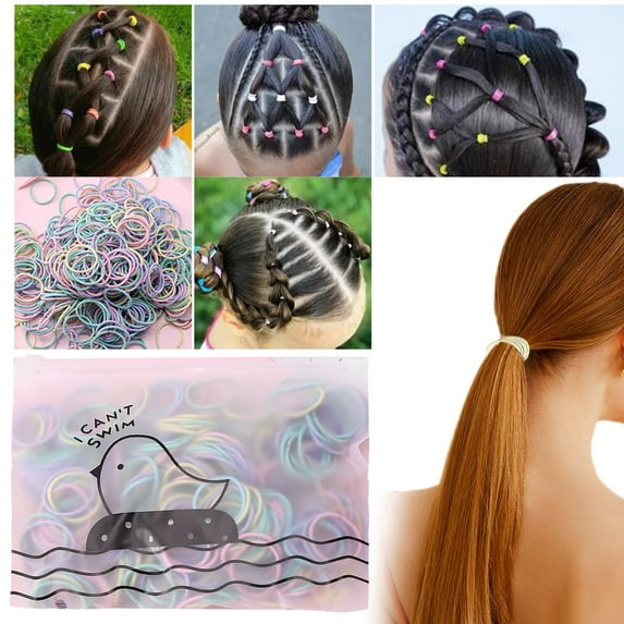 50 PCS Girls No Damage Hair Ties Elastic Ponytail Holders Soft Seamless Toddler Hairband Accessories Mini Hair Ropes
