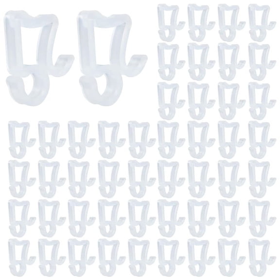 50 PCS Gutter Hooks, Mini Plastic Christmas Light Clips Outdoor Light Clips for Christmas Xmas Decoration