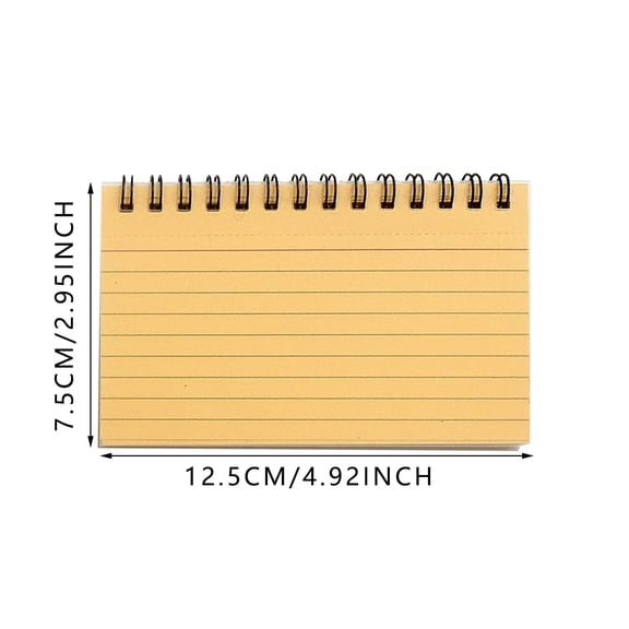 50 PCS Index Cards, 3x5 Inches Spiral Bound Index Cards, #C