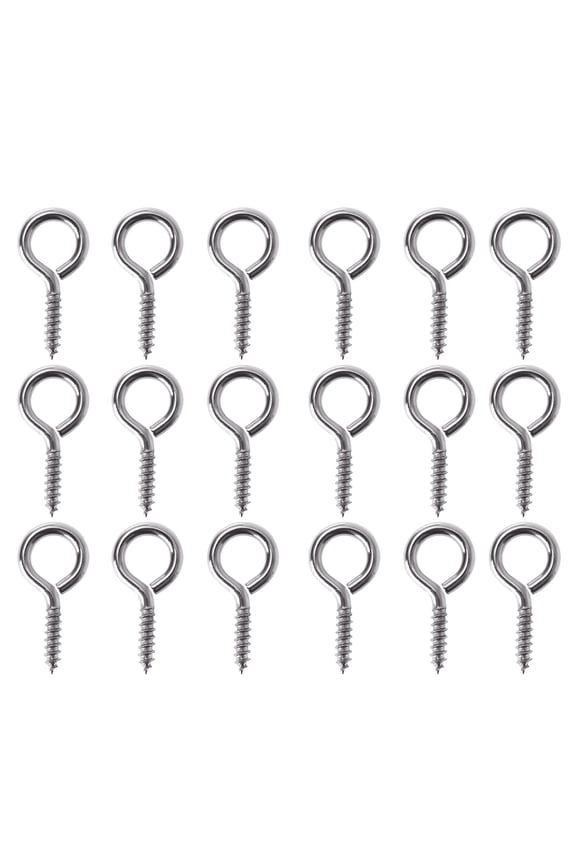 50 PCS Keychain Jewelry Making Findings Screw Eye for Stainless Steel