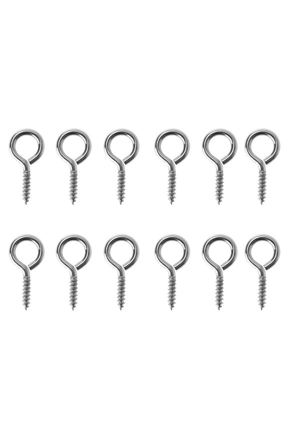50 PCS Keychain Jewelry Making Findings Screw Eye for Stainless Steel