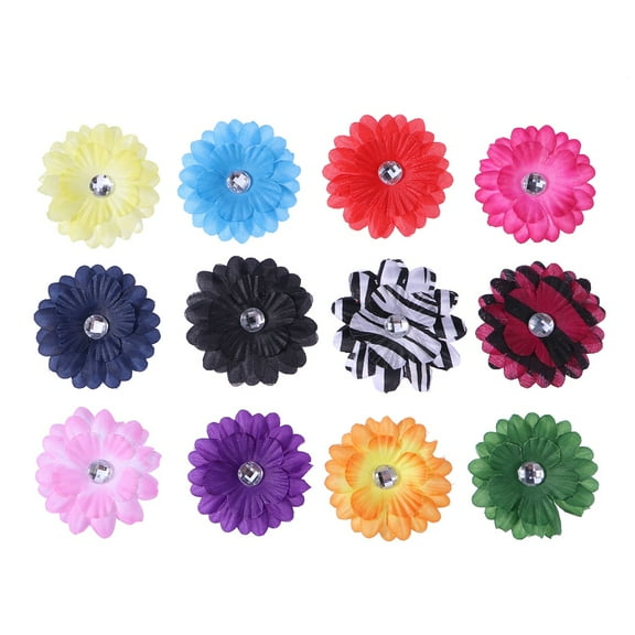 50 PCS Mini Artificial Sunflower Handmade Flowers Fabric Manual Child