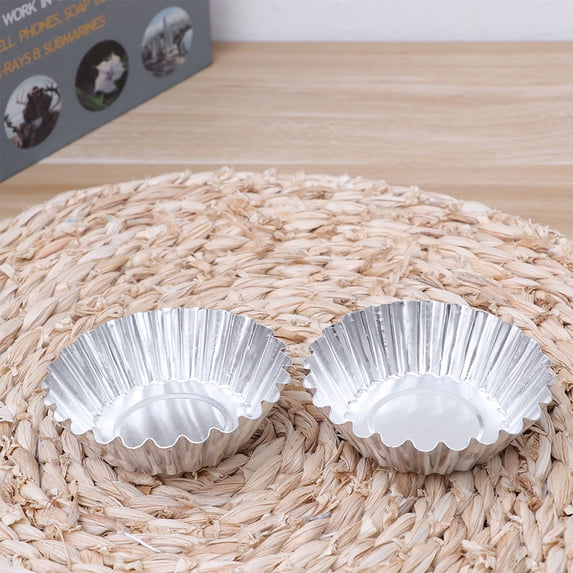 NIAIZEK 50-Pack Mini Tart Pans Nonstick Metal Bakeware Reusable Tart Molds for Baking Heat Conductive