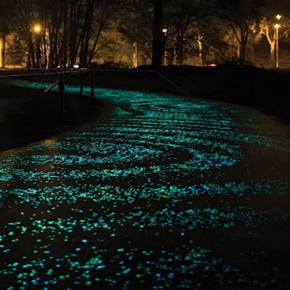 50 PCS Multi-Color Glow Pebbles,Glow Stones,Glowing Rocks Colorful Decor for Fish Tank Pathway Garden Aquarium Walkway Driveway,Shining Pebbles Driven by Light or Sunlight