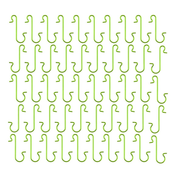 50 PCS Ornament Hooks - Sturdy Metal Christmas Tree Hangers for Securely Displaying Xmas Ball Ornaments & Decor