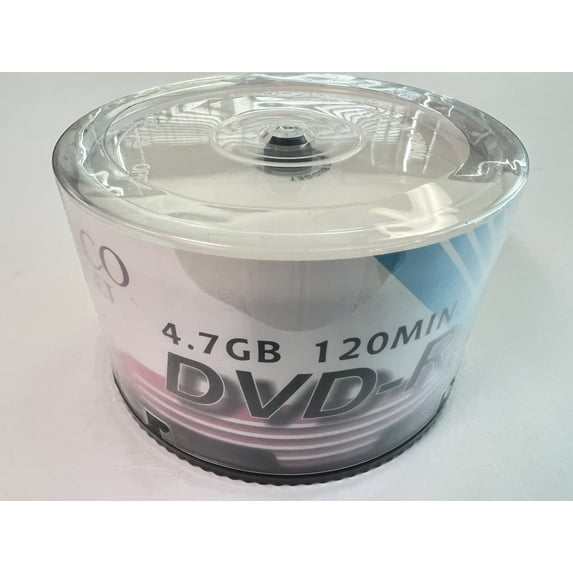 50 PCS PRINCO BUDGET DVD-R 8X 4.7GB 120MIN WITH CAKE BOX, FREE SHIPPING