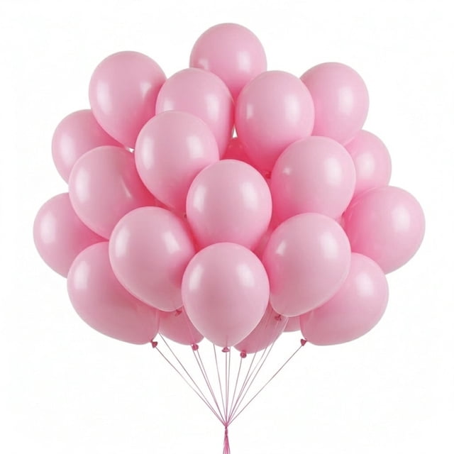 50 PCS Pink Latex Balloons 12 INCH Birthday Party Balloons - Walmart ...