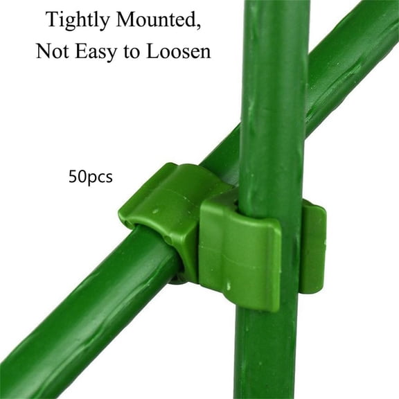 50 PCS Plant Clips Garden Clips for Tomato Cage, Plant Support Clips for Bamboo Stakes, Climbing Plants, Vines