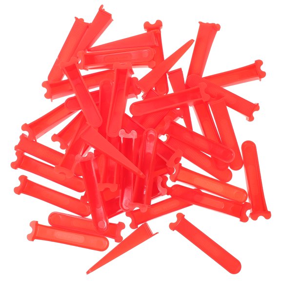 50 PCS Plastic Tile Spacer Wedges Leveling Aligning Wall Floor Tiling Accessory (Yellow)