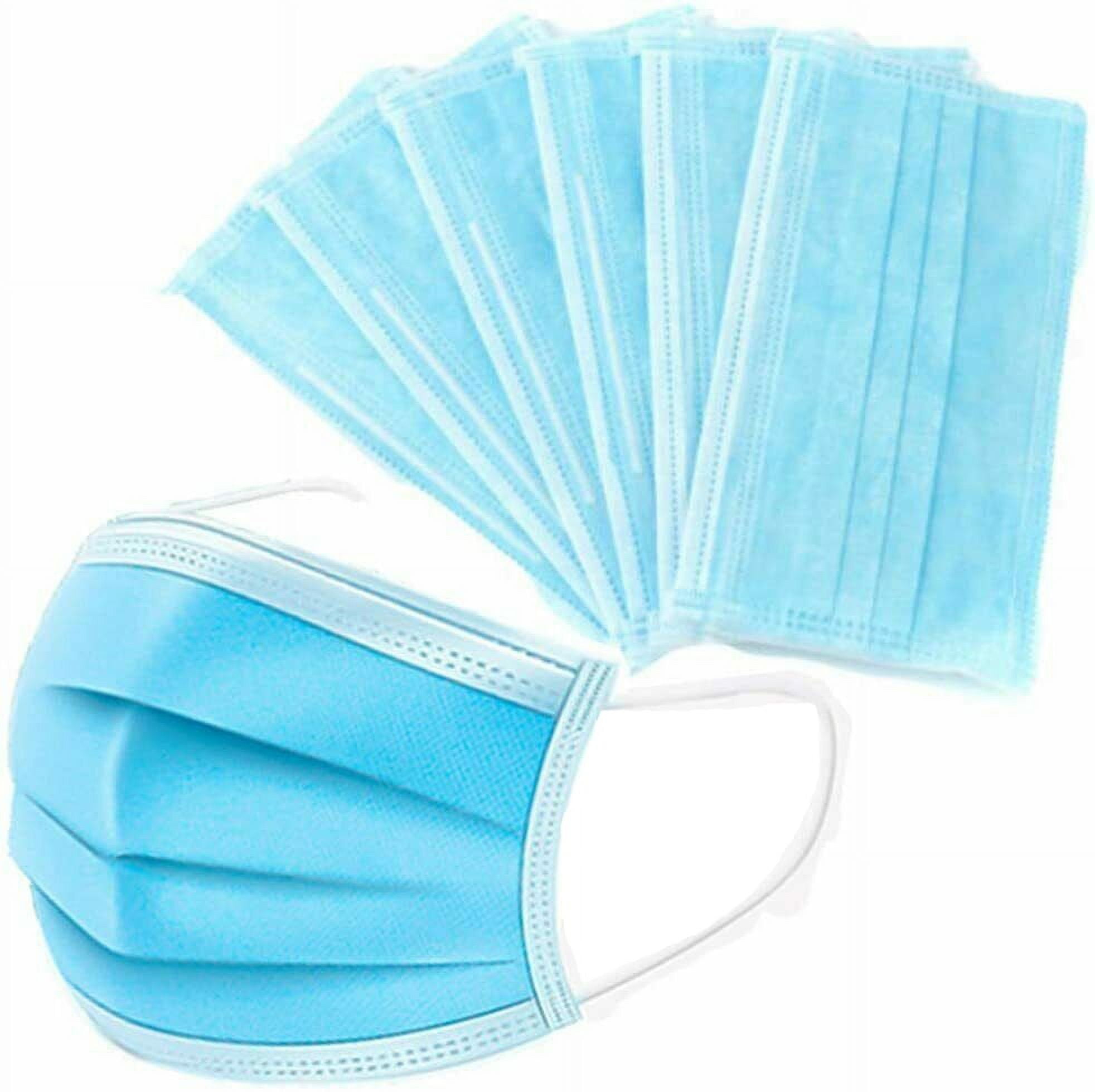 50 PCS Protective Disposable Face Mask Mouth Cover Easy Wear Fit