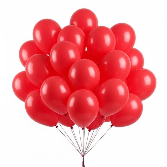 50 PCS Red Latex Balloons Birthday Party Balloons 12 INCH