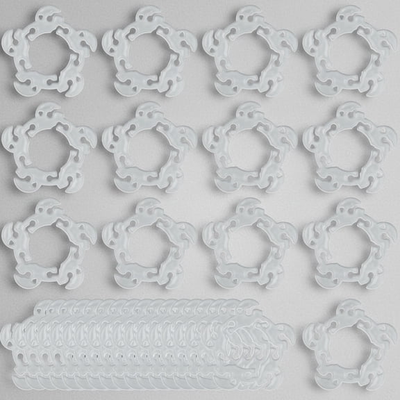 50 PCS Reusable Balloon Clips, Plastic Balloon Arch Connectors Balloon Garland Kit, Flower Shape Balloon Clip Accessories for Wedding Birthday Party Decorations