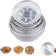 thumbnail image 1 of 50 PCS Set Reusable Aluminum Foil Air Fryer Liners, Round Tin Foil Pie Pans Disposable Aluminum, Non-stick Disposable Air Fryer Liners, Oil-Proof Water-Proof for Cooking, 1 of 7