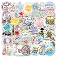 thumbnail image 1 of 50 PCS Stickers Pack, Waterproof Cute Cool Teens Funny Theme Stickers, DIY Fashion Trendy Creative Decal, Personalized Your Own MacBook , Laptop, Guitar, Luggage, Skateboard, Car (Aesthetic Girls), 1 of 1