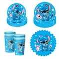 Disney Stitch 50 PCS Birthday Tableware Set Includes Paper Cups