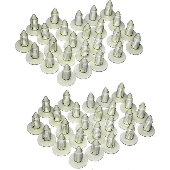 50 PCS Strapping Rivets Fasteners Multi-Gauge for Patio Lounge Chair Strap Repair and Outdoor Furniture Fits for 1/4" Single and Double Wrap Hole White Color