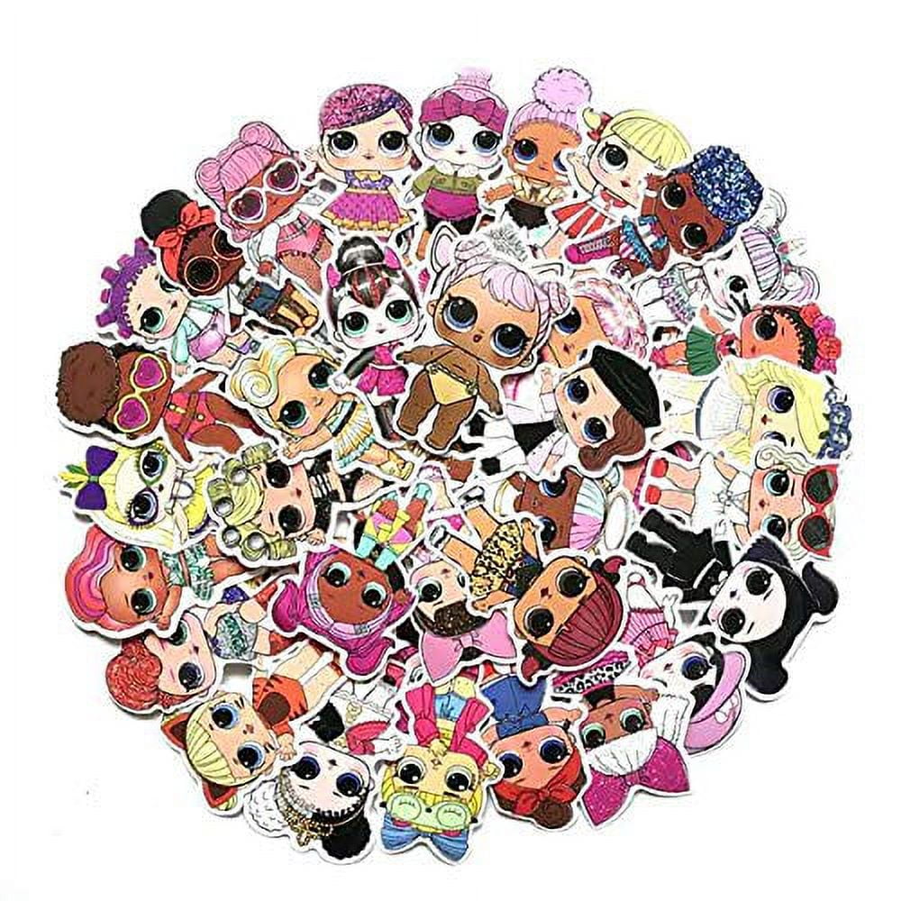 50 PCS Surprise! Stickers, LOL Vinyl Waterproof Stickers for Water ...