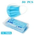 thumbnail image 1 of 50 PCS Thick 3-Layer Breathable Non-woven Fabric Disposable Face Mask, 1 of 8