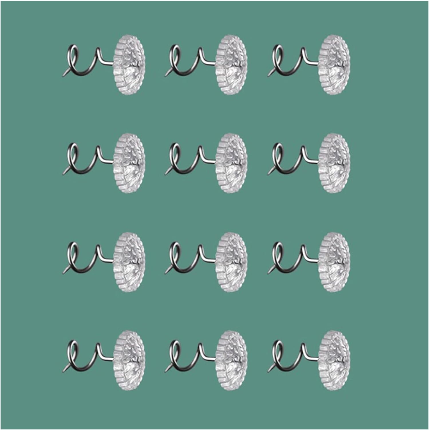 50 PCS Upholstery Tacks Twist Pins Upholstery, Twist Pins with Clear