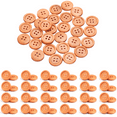 thumbnail image 1 of 50 PCS Wood Buttons, 1 Inch Wooden Buttons 4 Hole Classic Brown Sewing Button for Shirt Sew Pillow Covers Headbands DIY Crafts Sewing Knitted Items Projects Decorations 25mm, 1 of 8