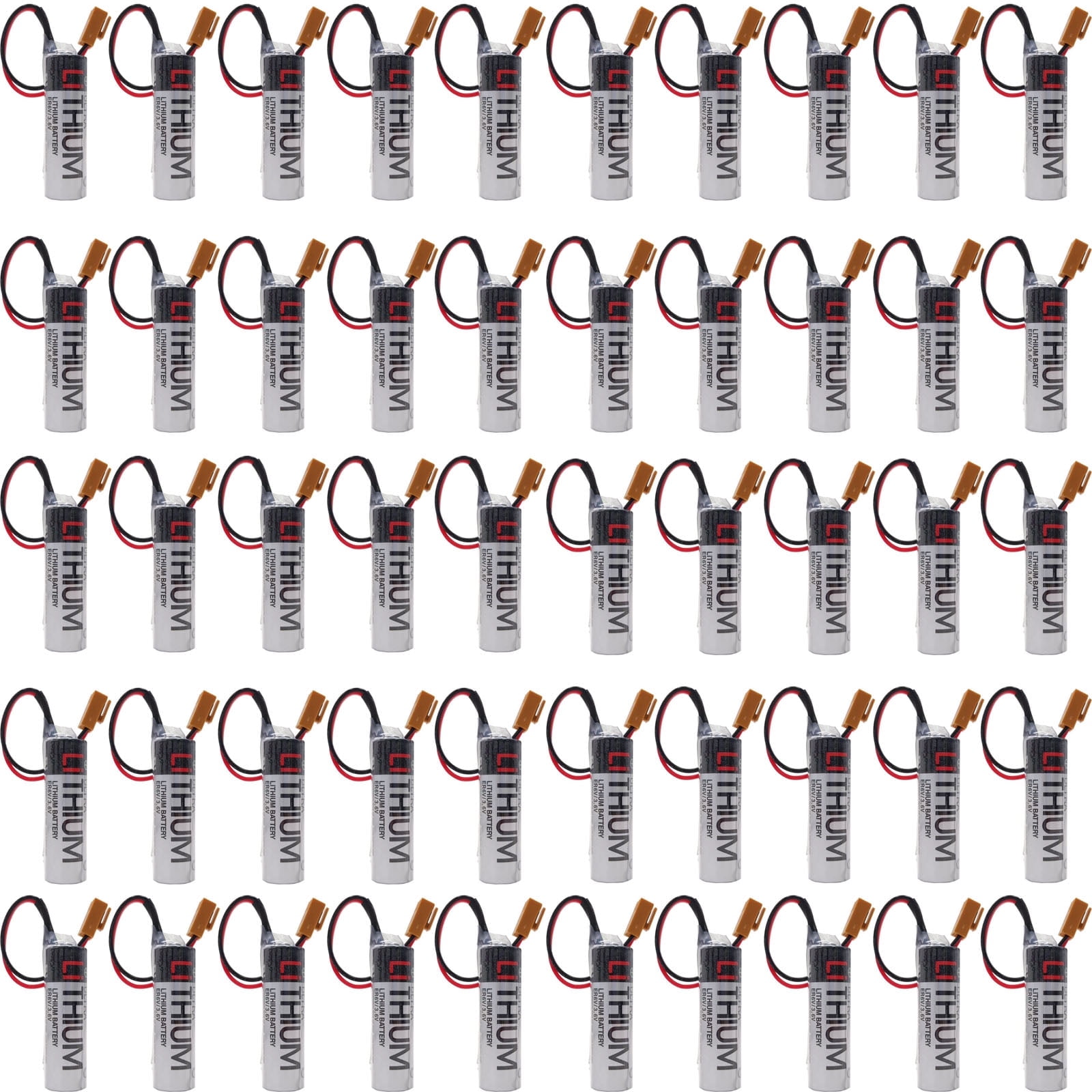 50 PCS er6v battery ,AA battery,for M64 PLC Battery