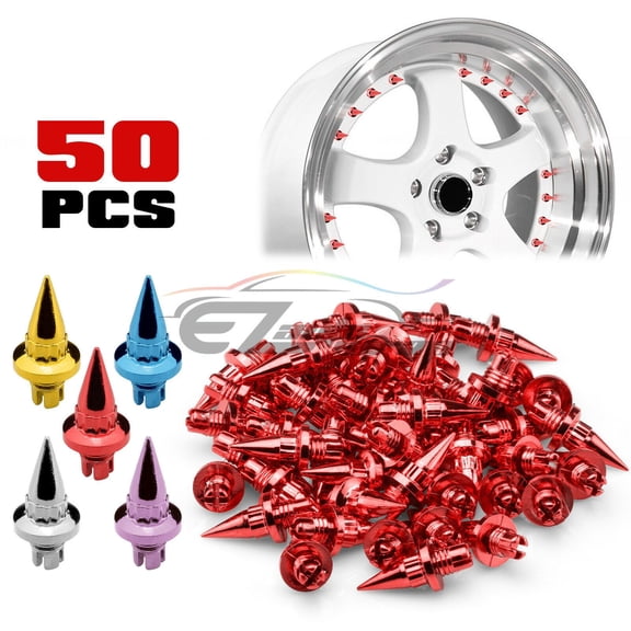 50 PCs Spiked Wheel Rivets For Wheels / Rims JDM Lip PC-WRL01