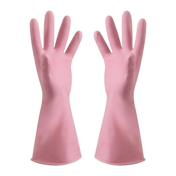 PEONAVET Rubber Kitchen Dishwashing Gloves ,Household Cleaning Gloves for Washing Dishes and Cleaning Tasks,Reusable Extra Thickness Rubber gloves